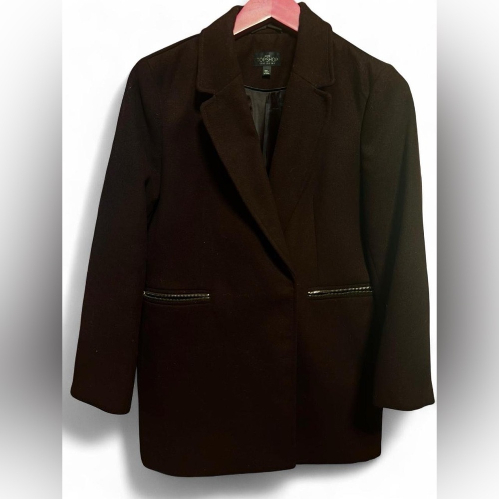 Topshop Chocolate Brown Trench Coat